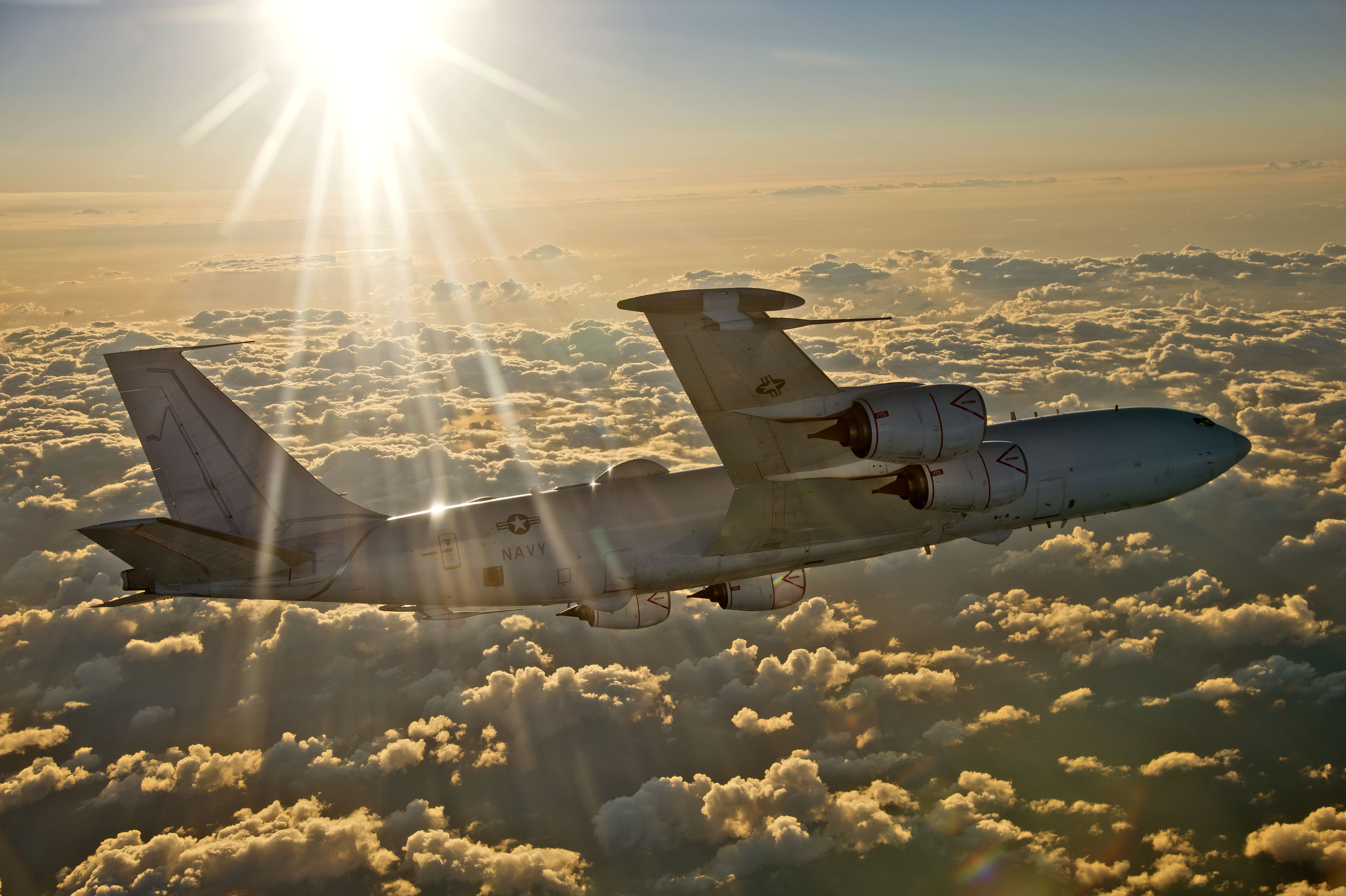 An E-6B Mercury in flight.