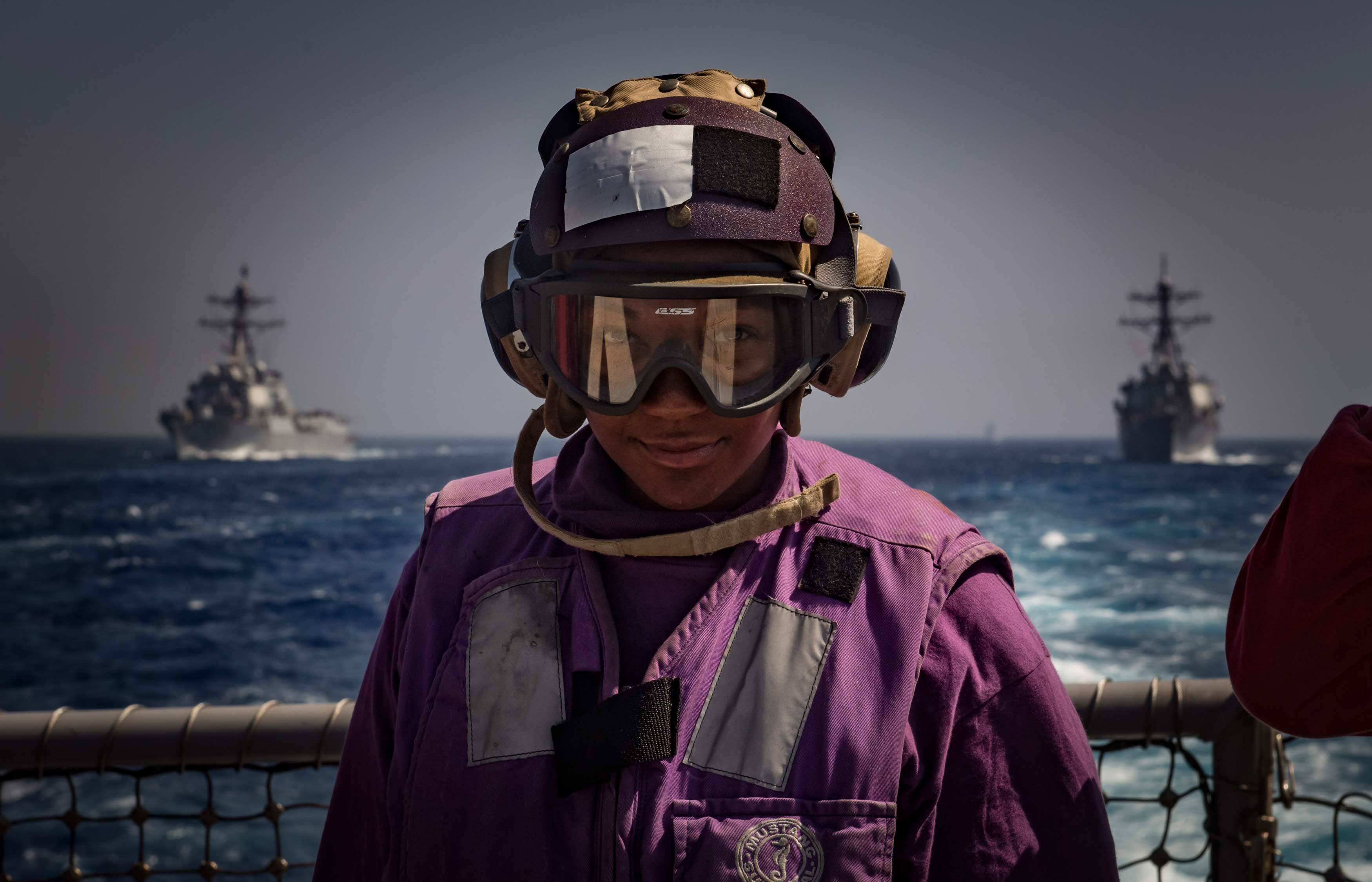 We are Naval Aviation image of Sailor on ship 
