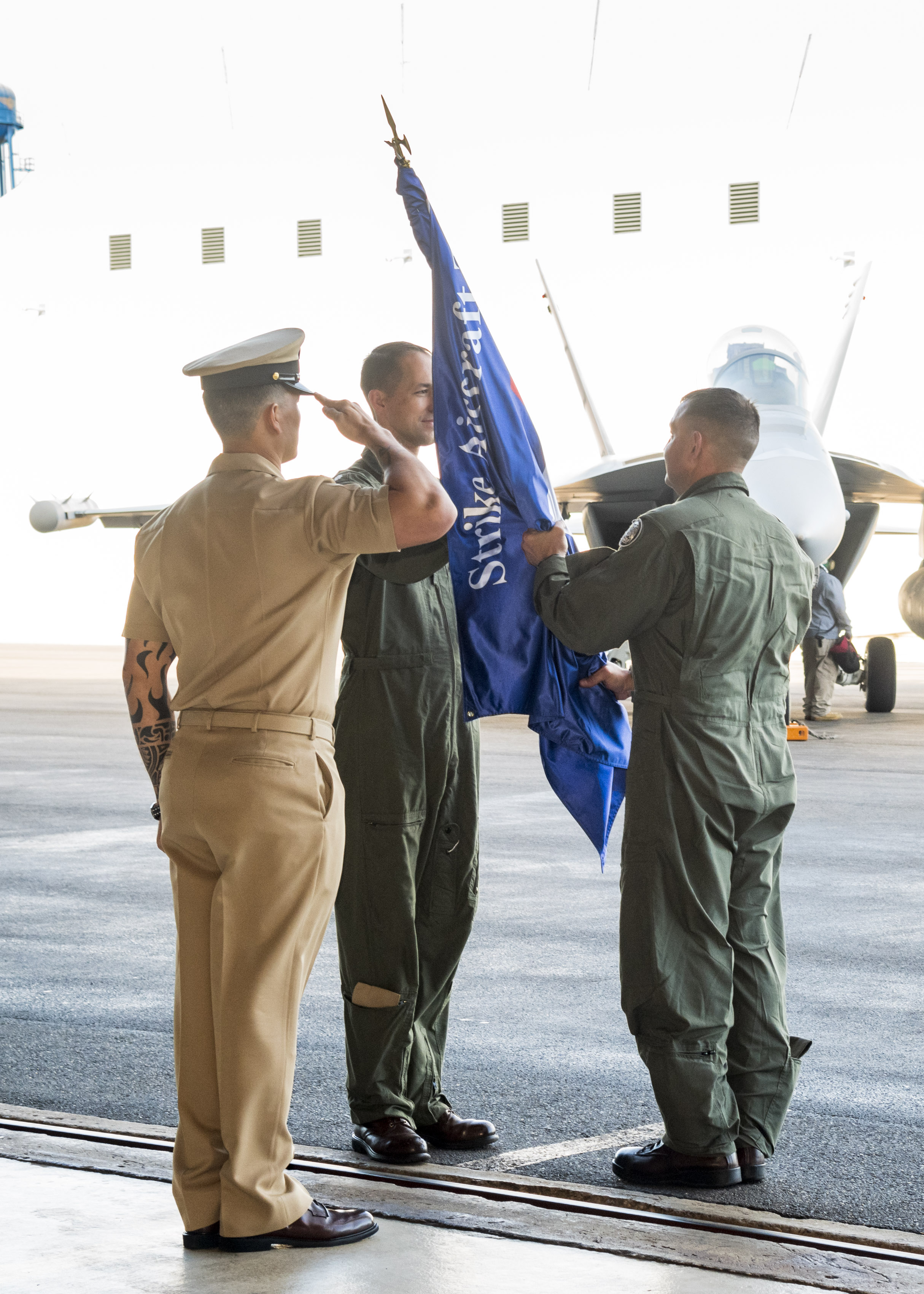 VX-23 airborne change of command
