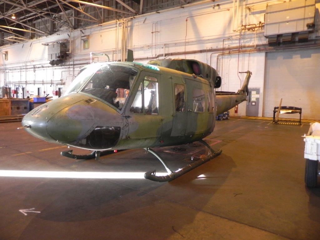 H-1 helicopter when it arrived for overhaul in August 2016.