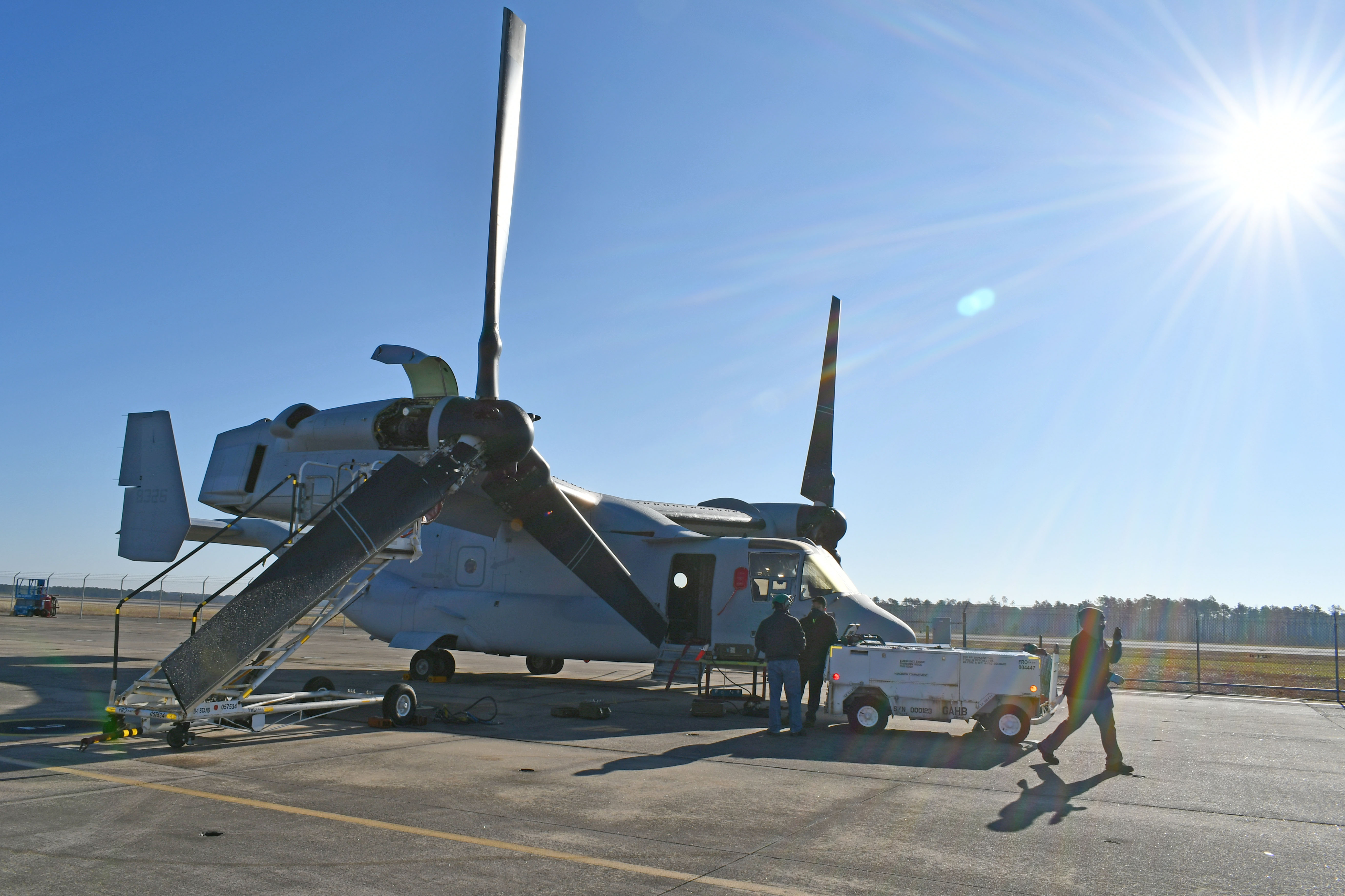 V-22 Osprey on flight line