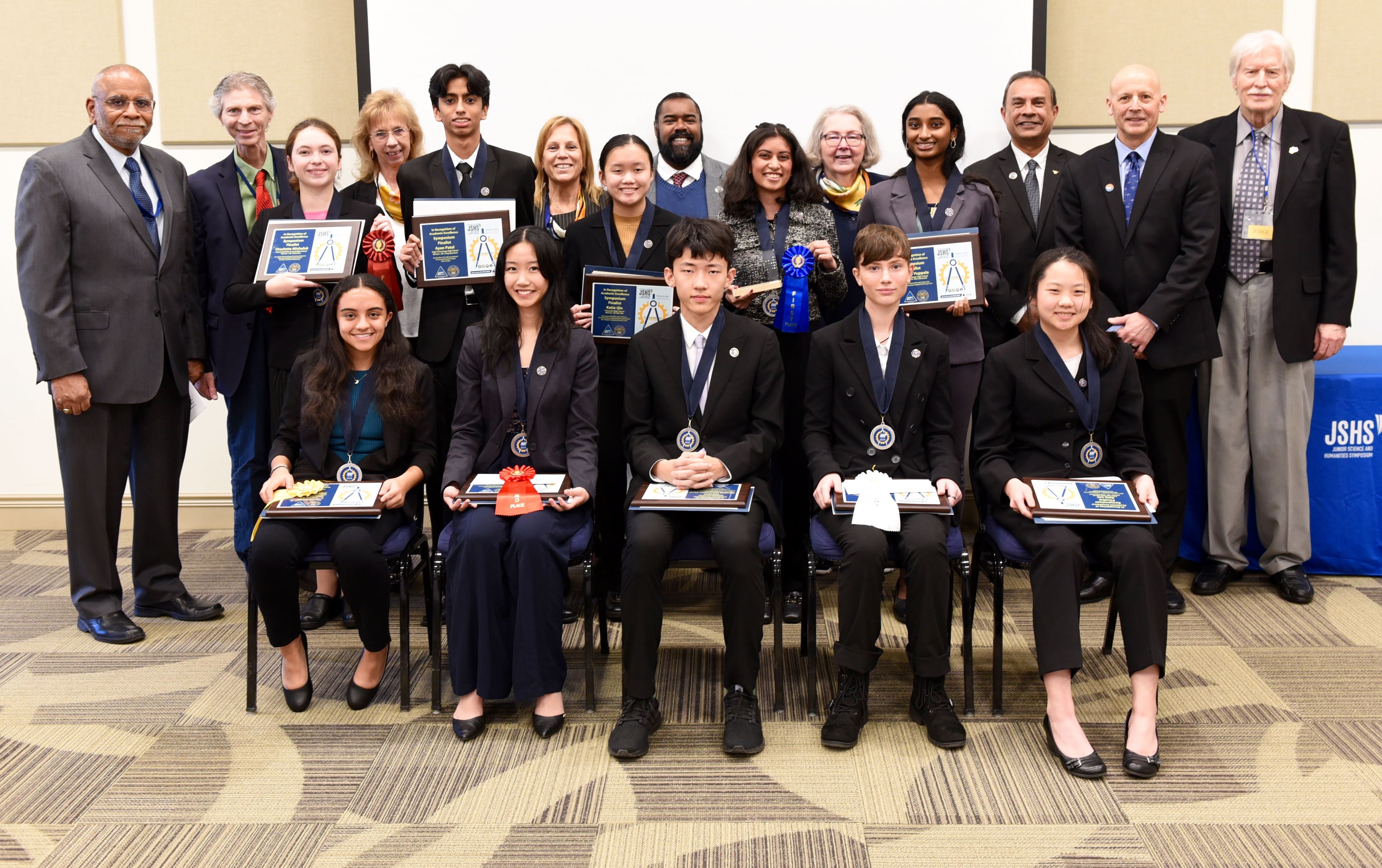 Award winners from the 2024 New Jersey Southern Junior Science and Humanities Symposium