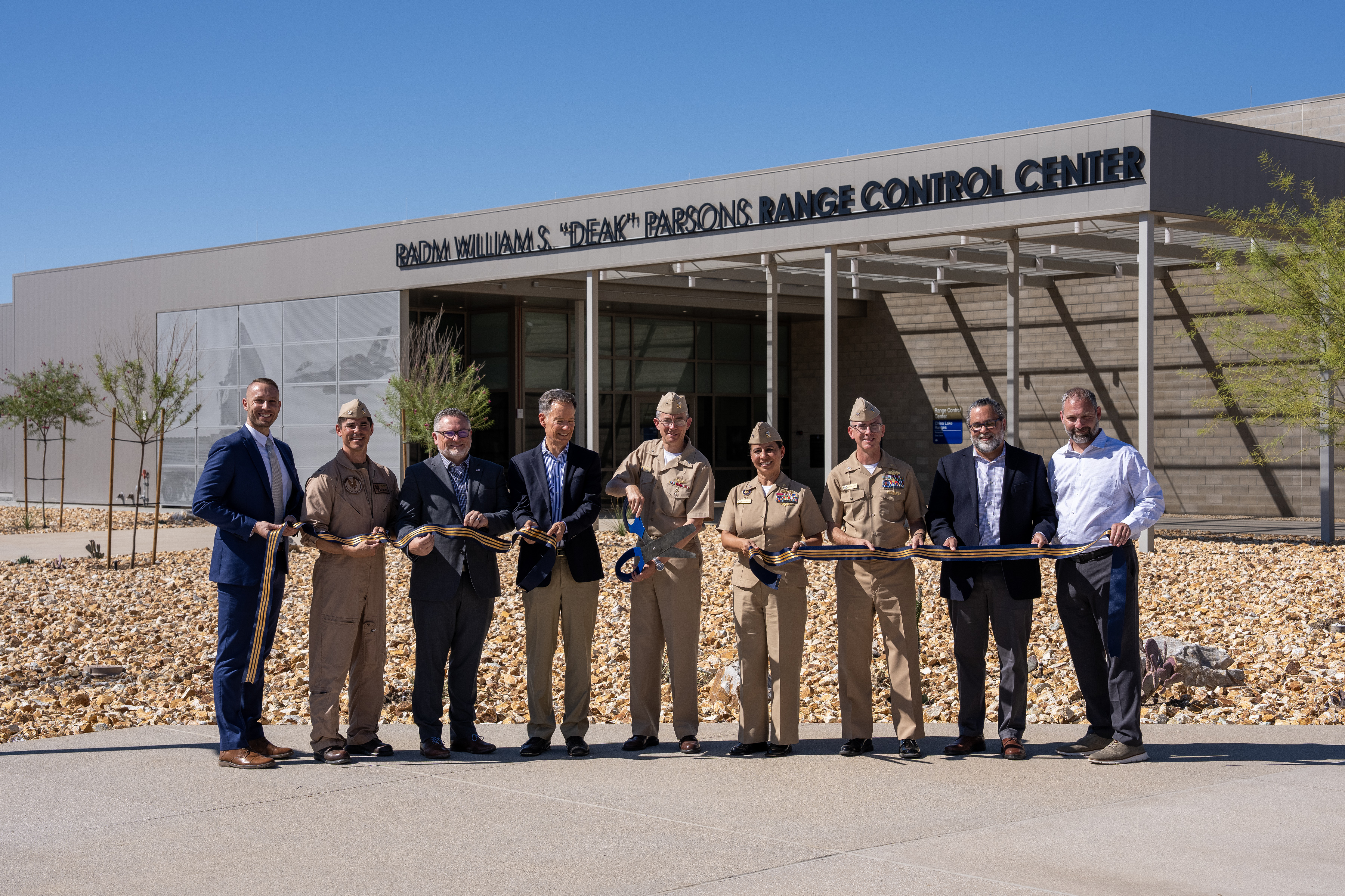 Range Control Center ribbon cutting at China Lake
