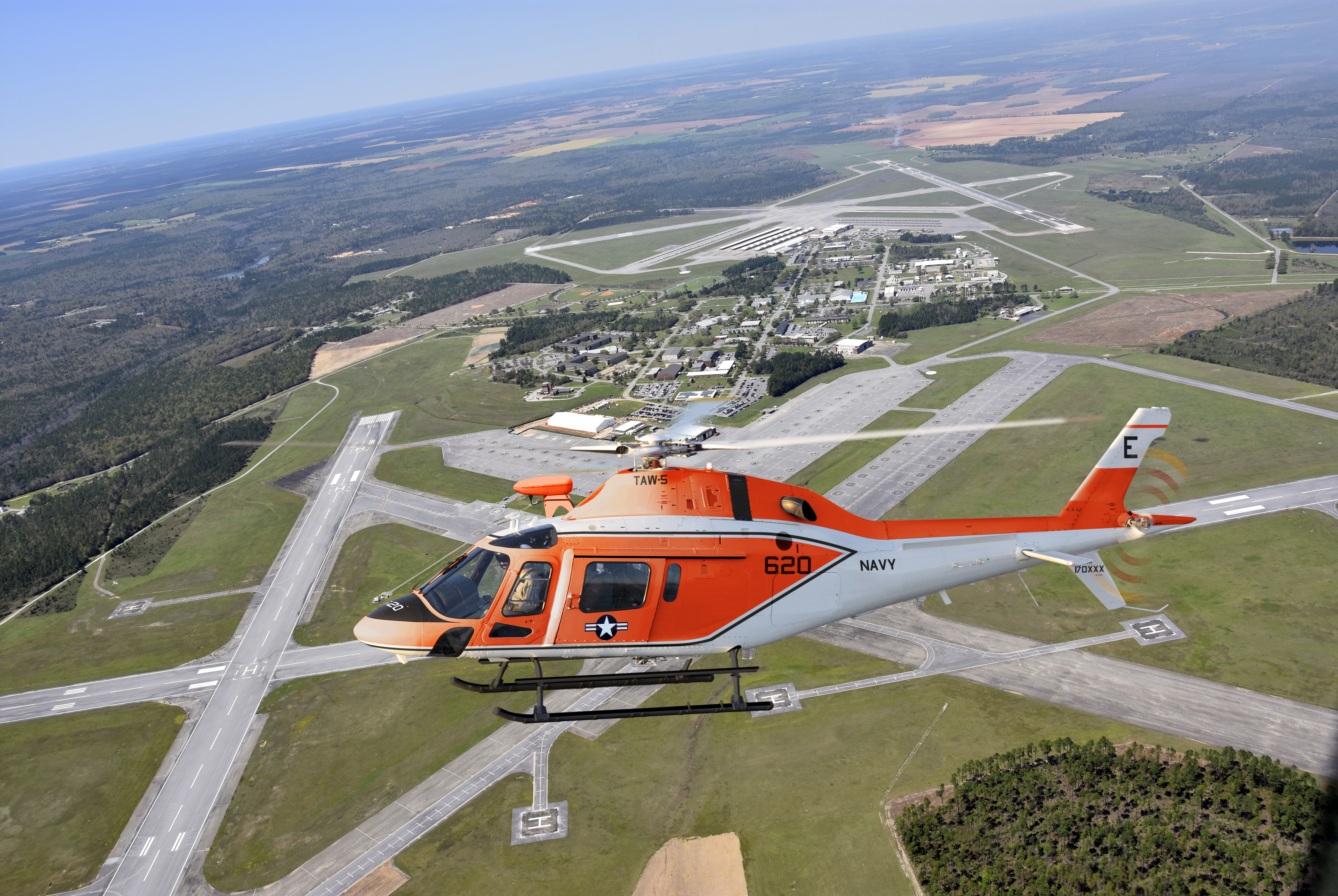 TH-73A over Leonardo facility