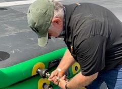 Connecting Emergency Landing Pad air lines