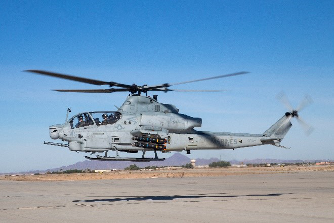 JAGM operational test on AH-1Z in Yuma