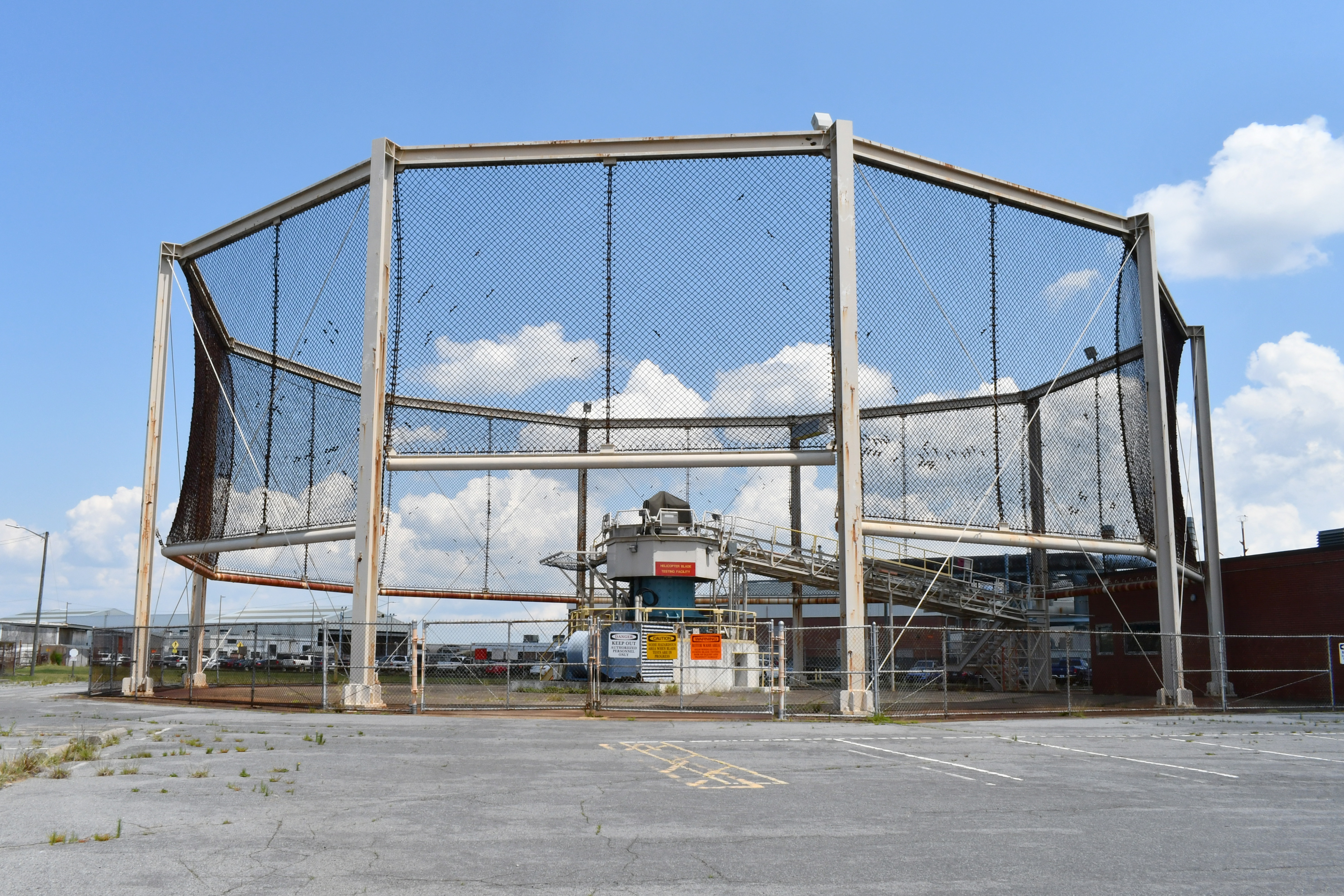 Helicopter blade balancing facility at FRCE