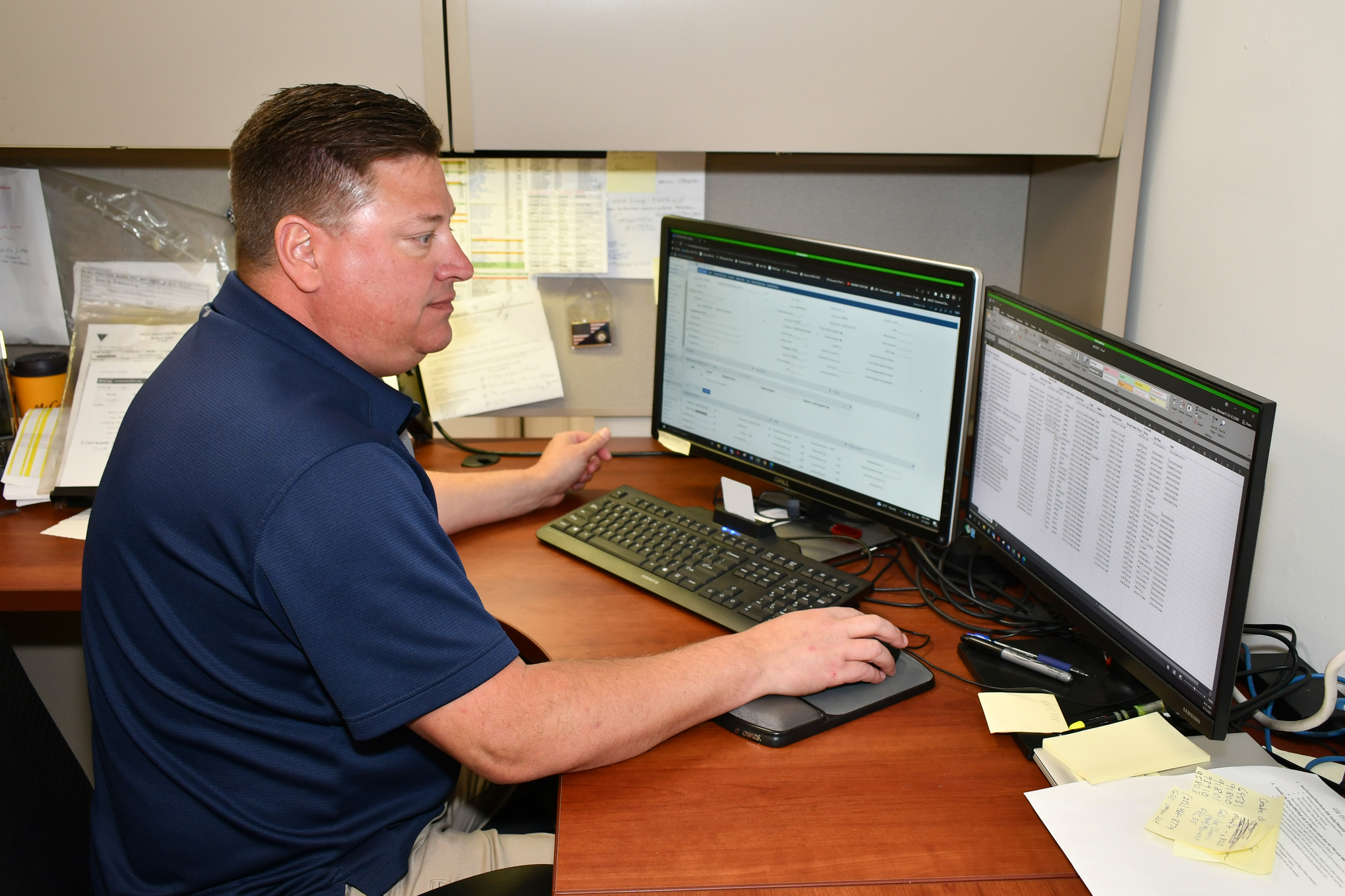 Technician tracking equipment