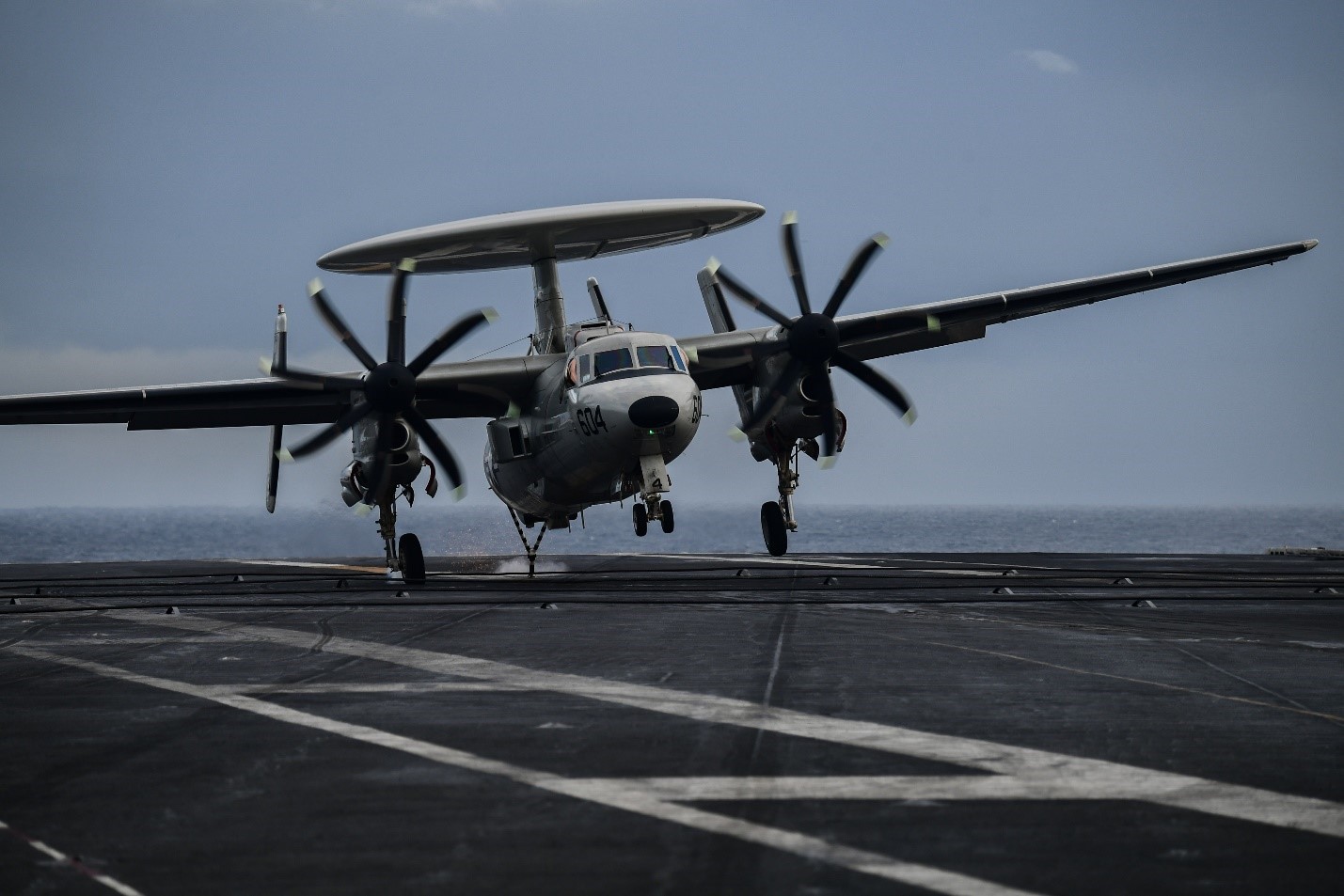 E-2D Advanced Hawkeye landing on carrier