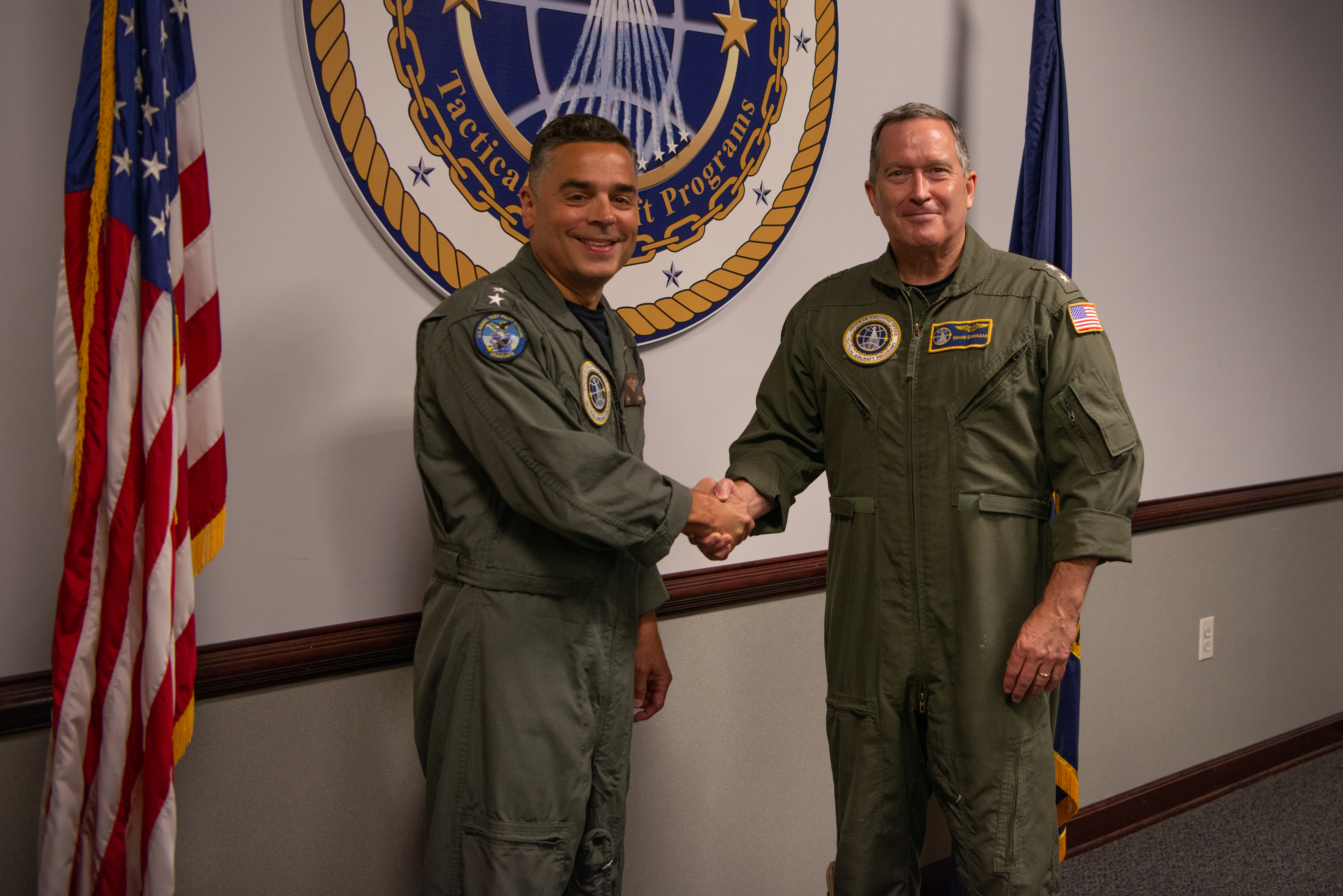 RADM John Lemmon and RADM Shane Gahagan