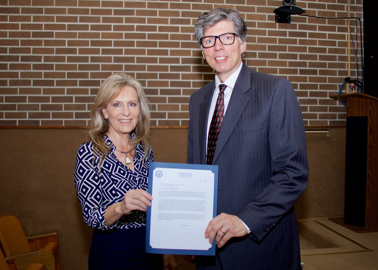 Joan Johnson poses with Dwayne Heinsma