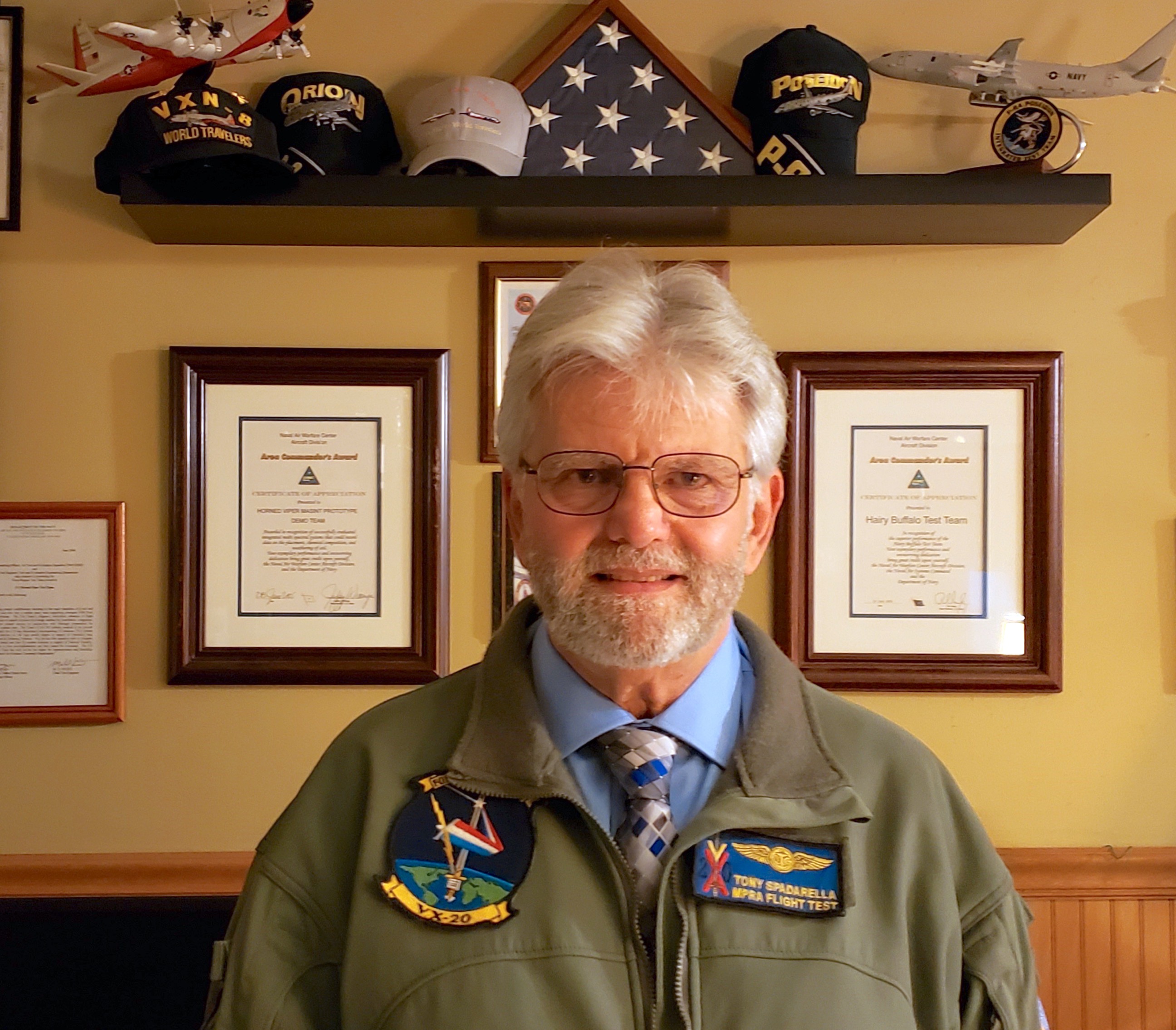 Tony Spadarella, known to all by his call sign "Paisan," received the 2021 NAWCAD Patuxent River Mentor of the Year Award in recognition of his dedication to training and counseling young engineers.