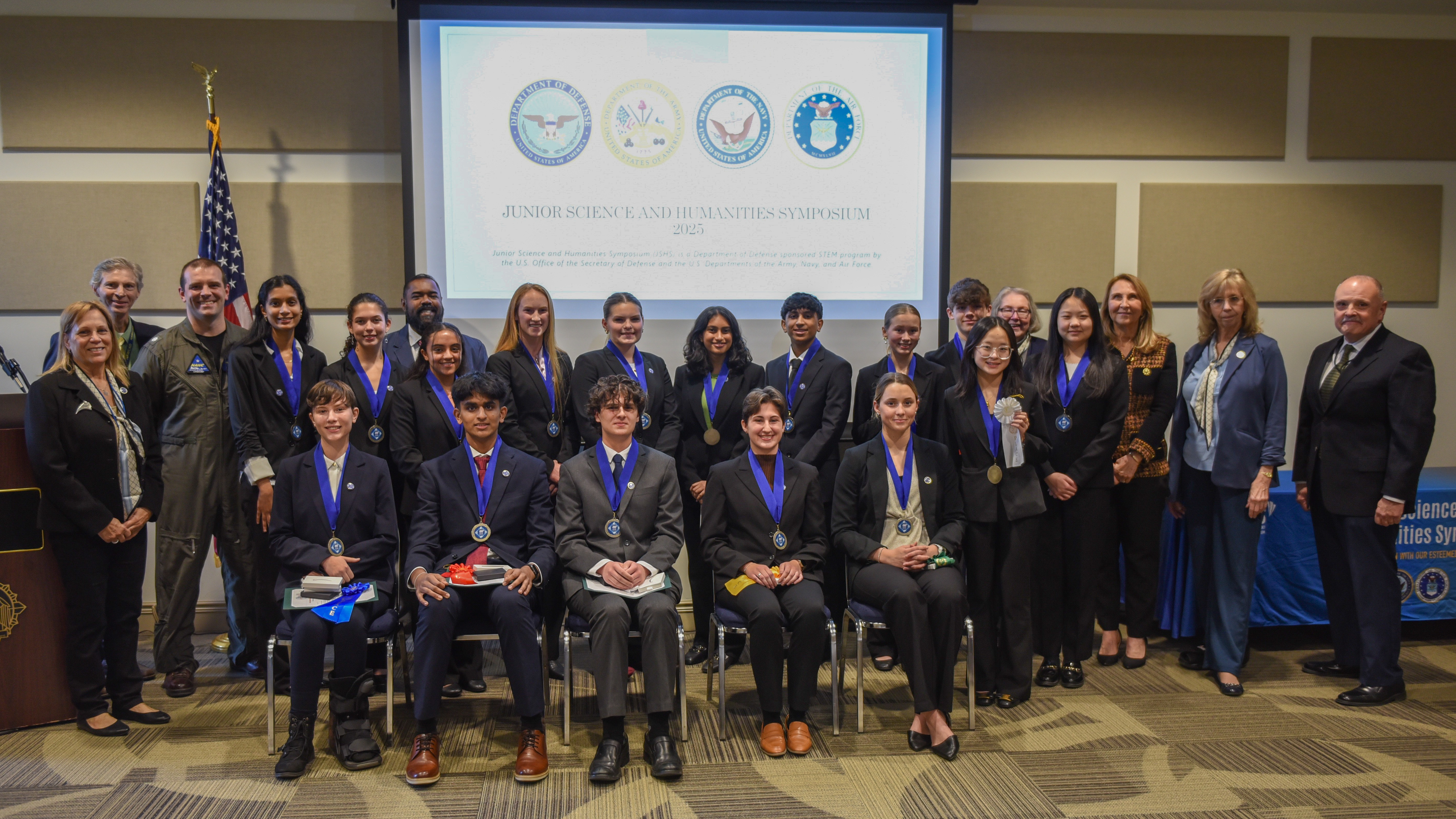 Participants at the New Jersey Southern Junior Science and Humanities Symposium