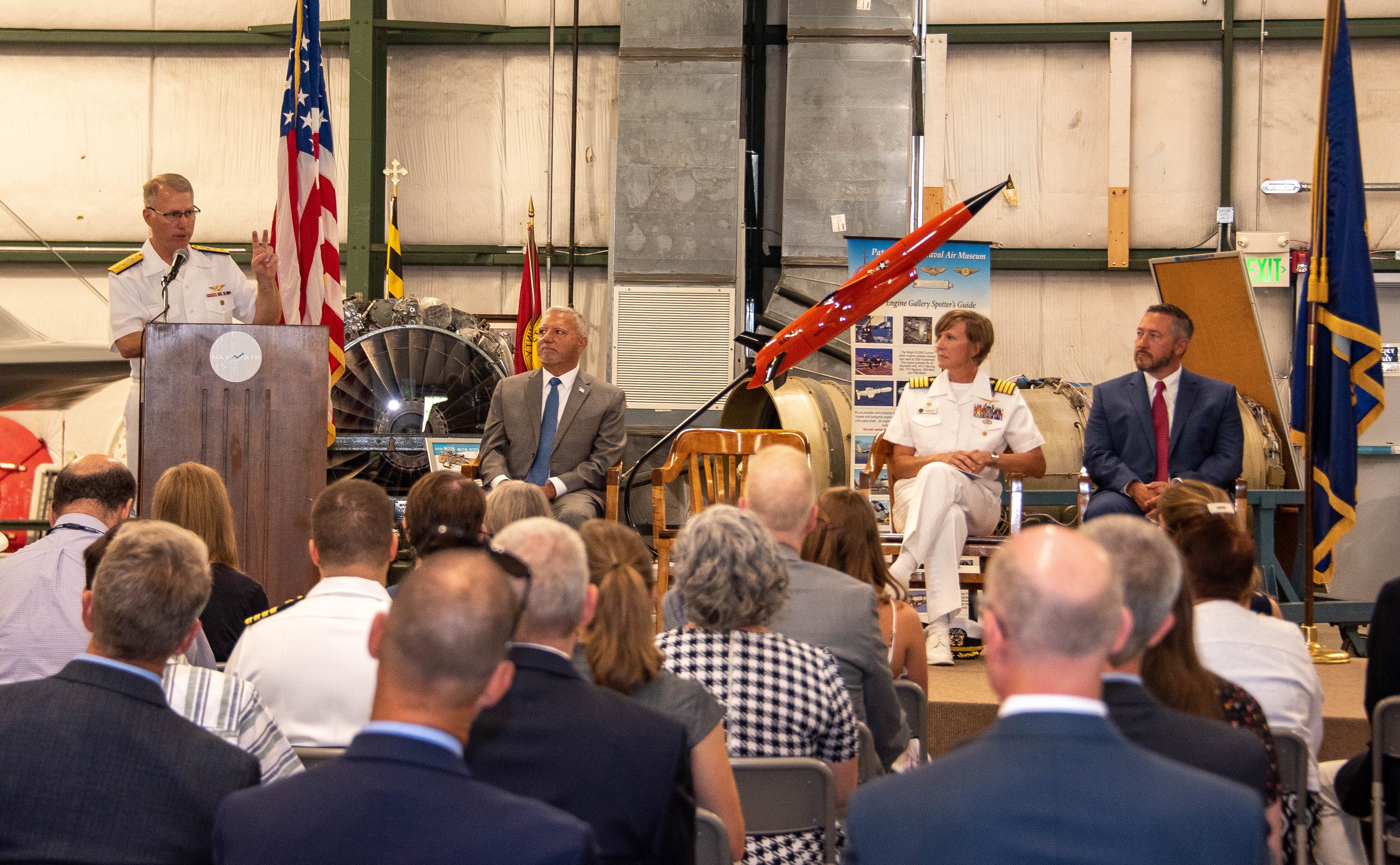 PMA-208 change of command ceremony