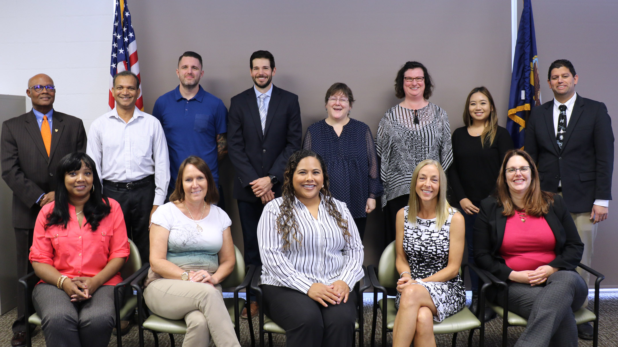 Cohort 18 Professional at all Levels leadership program graduates pose for a photo Nov. 19 in Point Mugu, California. (U.S. Navy photo by Kimberly Brown)