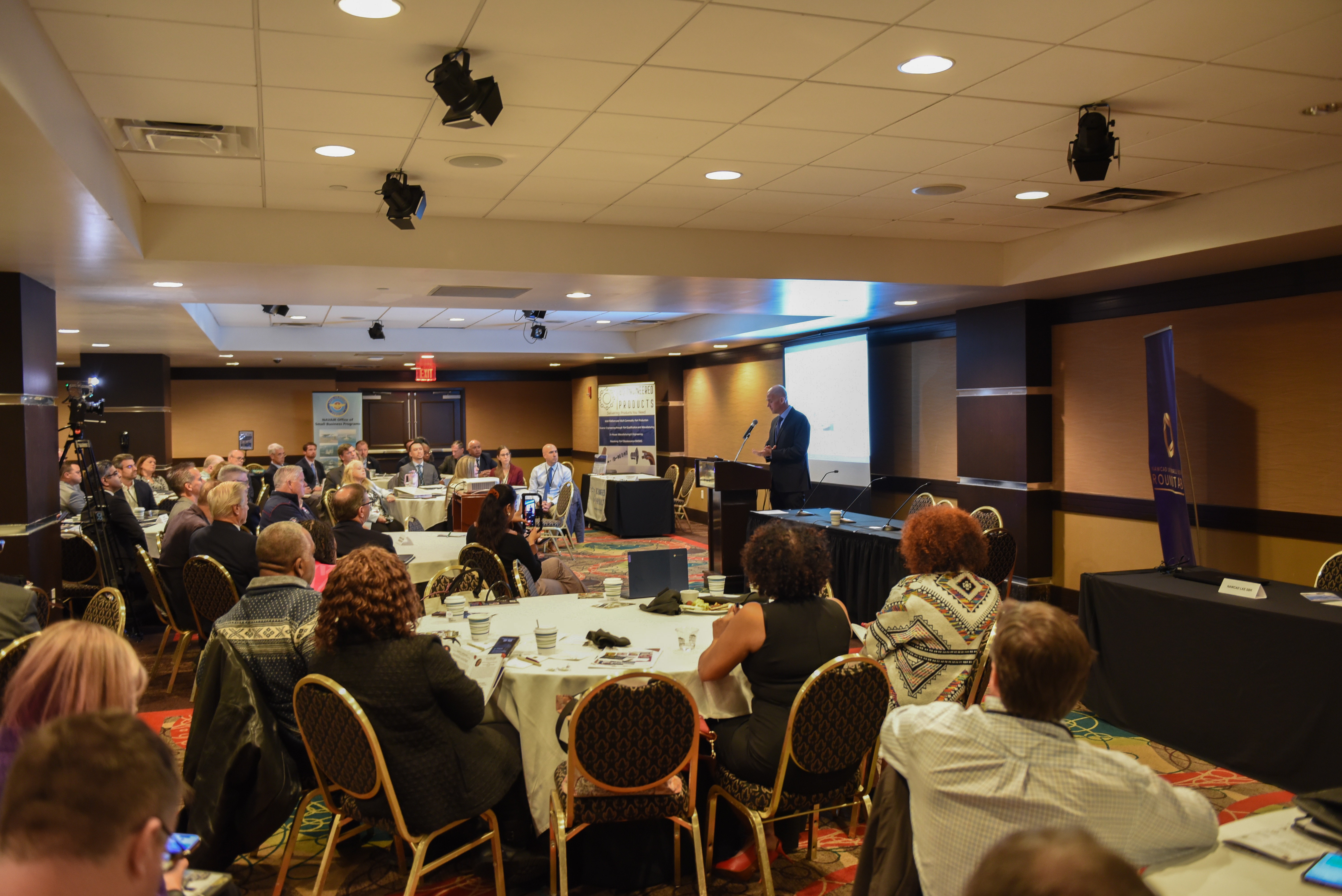 NAWCAD Lakehurst Executive Director Sean D. Brennan speaks at ProcurementCON