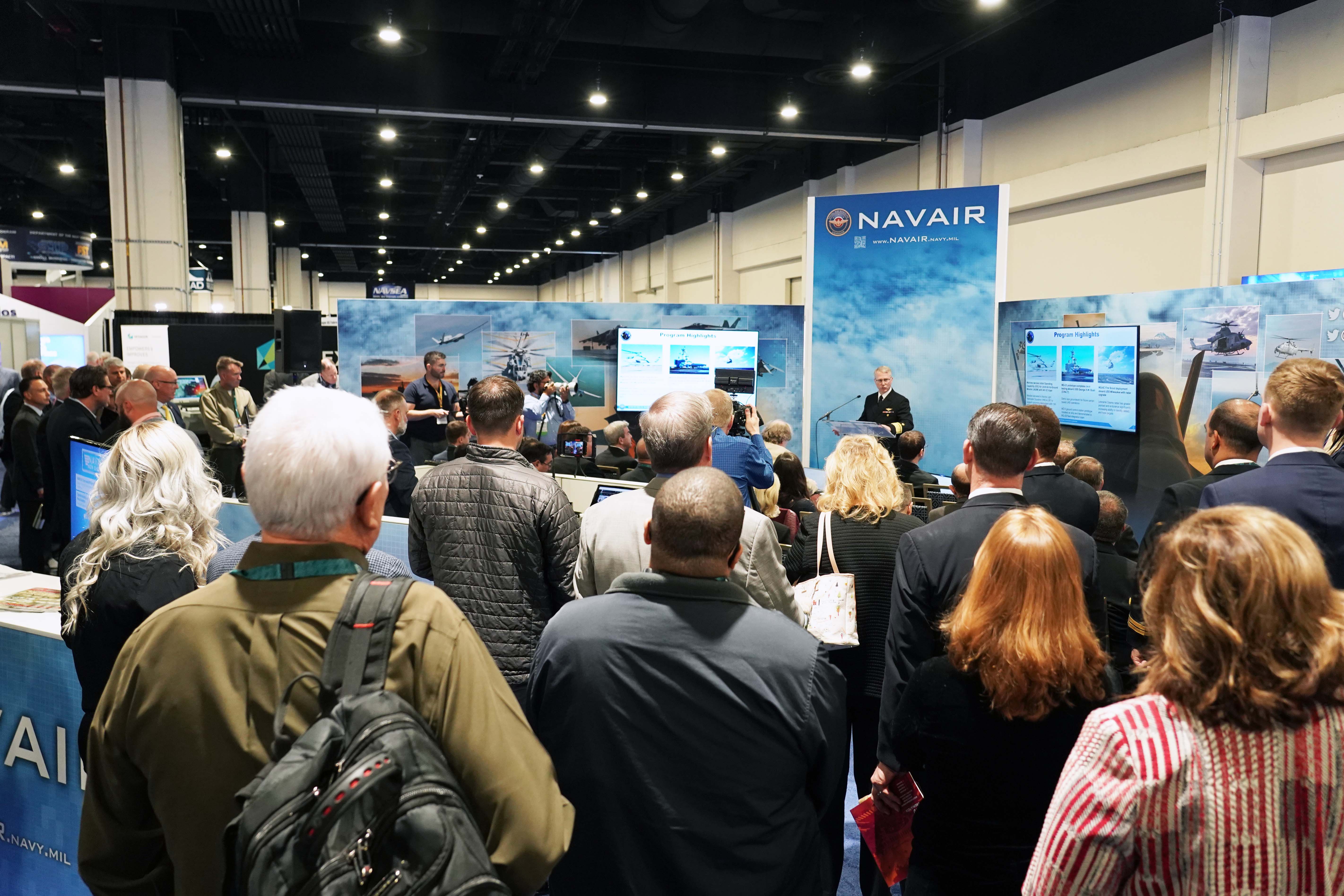 Crowd at Sea Air Space - NAVAIR Booth
