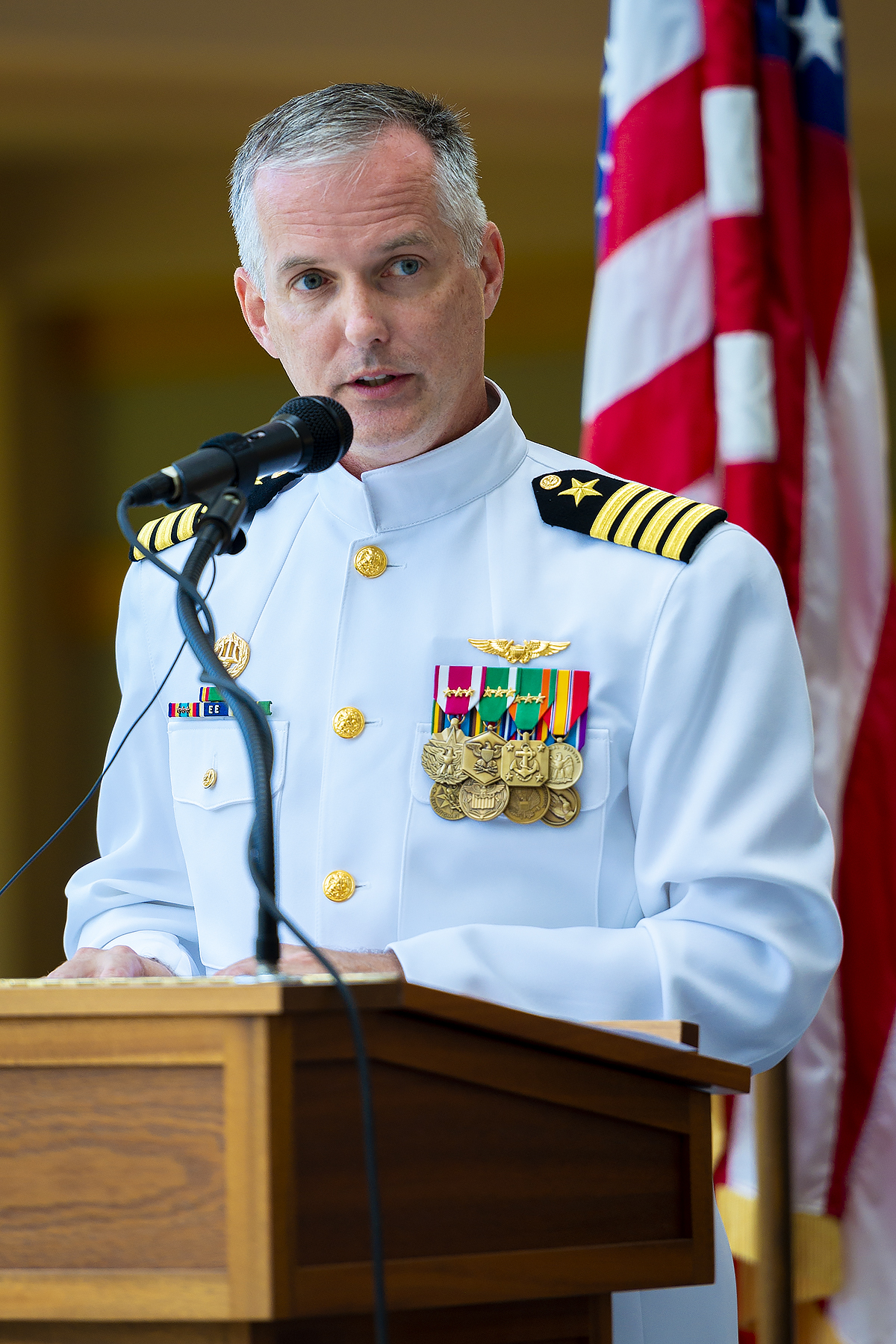 Capt. Lloyd at Change of Command June 2
