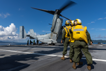 V-22 takeoff