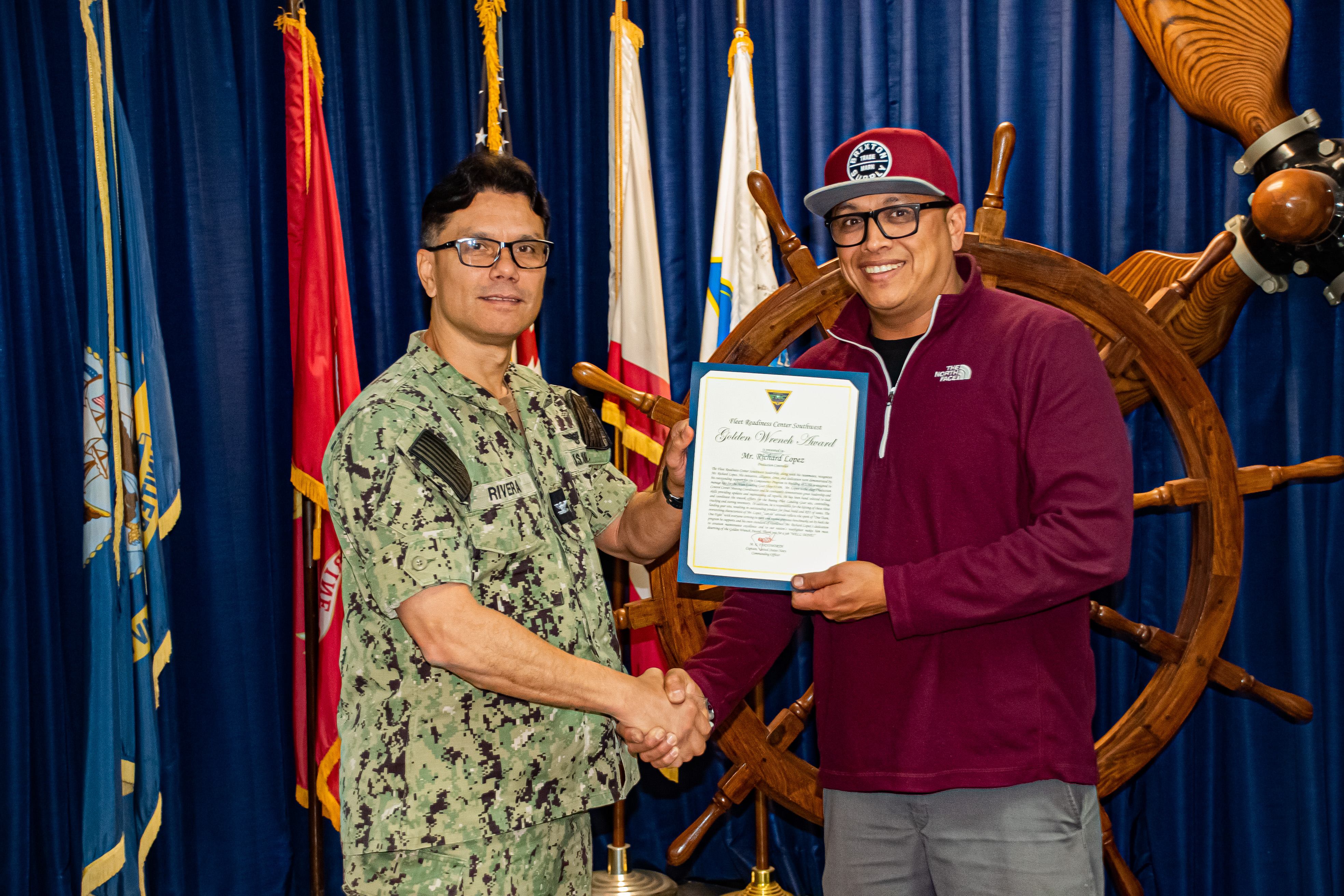 Richard Lopez receives Golden Wrench Award