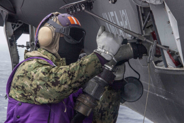 Refueling on deck