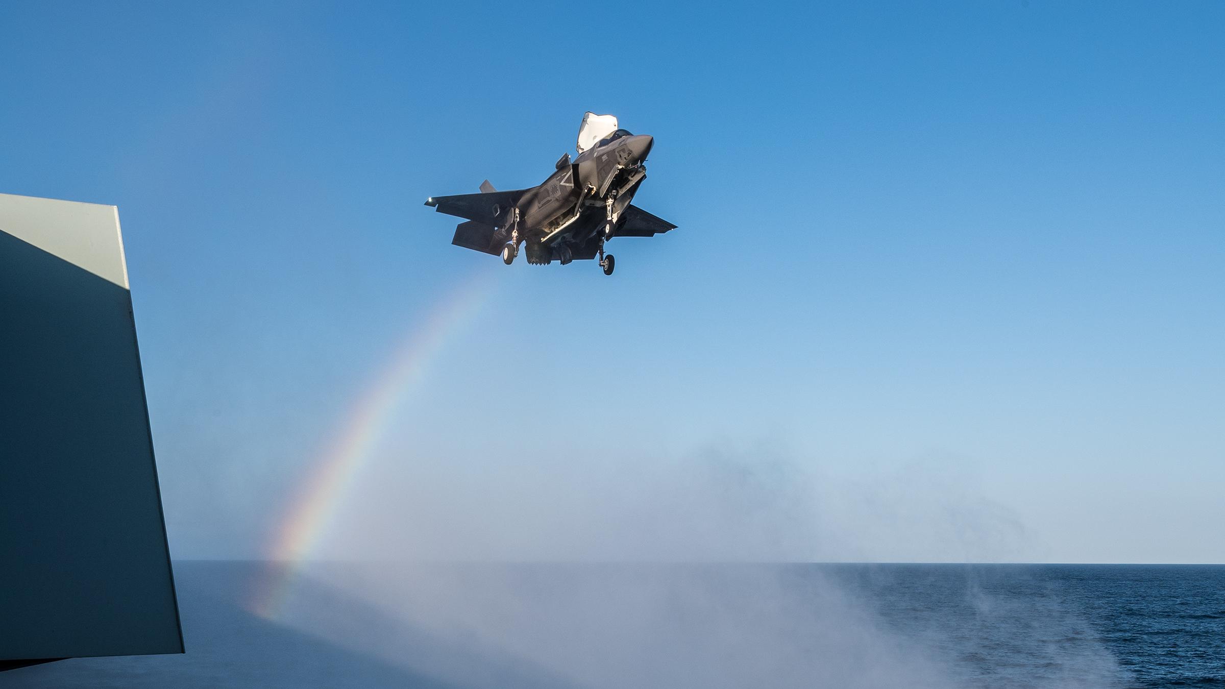 The F-35 Pax River Integrated Test Force embarked on HMS Queen Elizabeth (R08), September through November, to carry out first of class flight trials (fixed wing) testing. US Navy photo