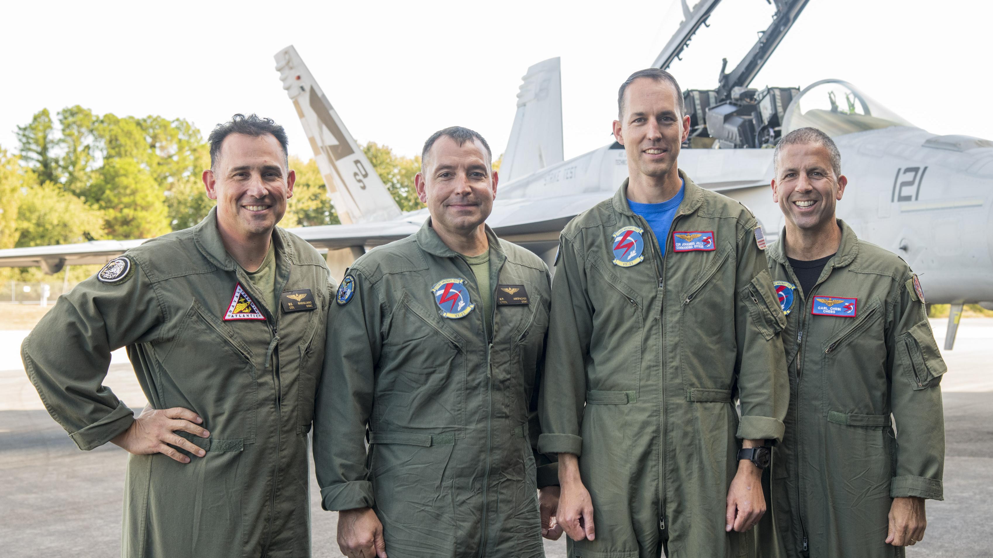 VX-23 airborne change of command
