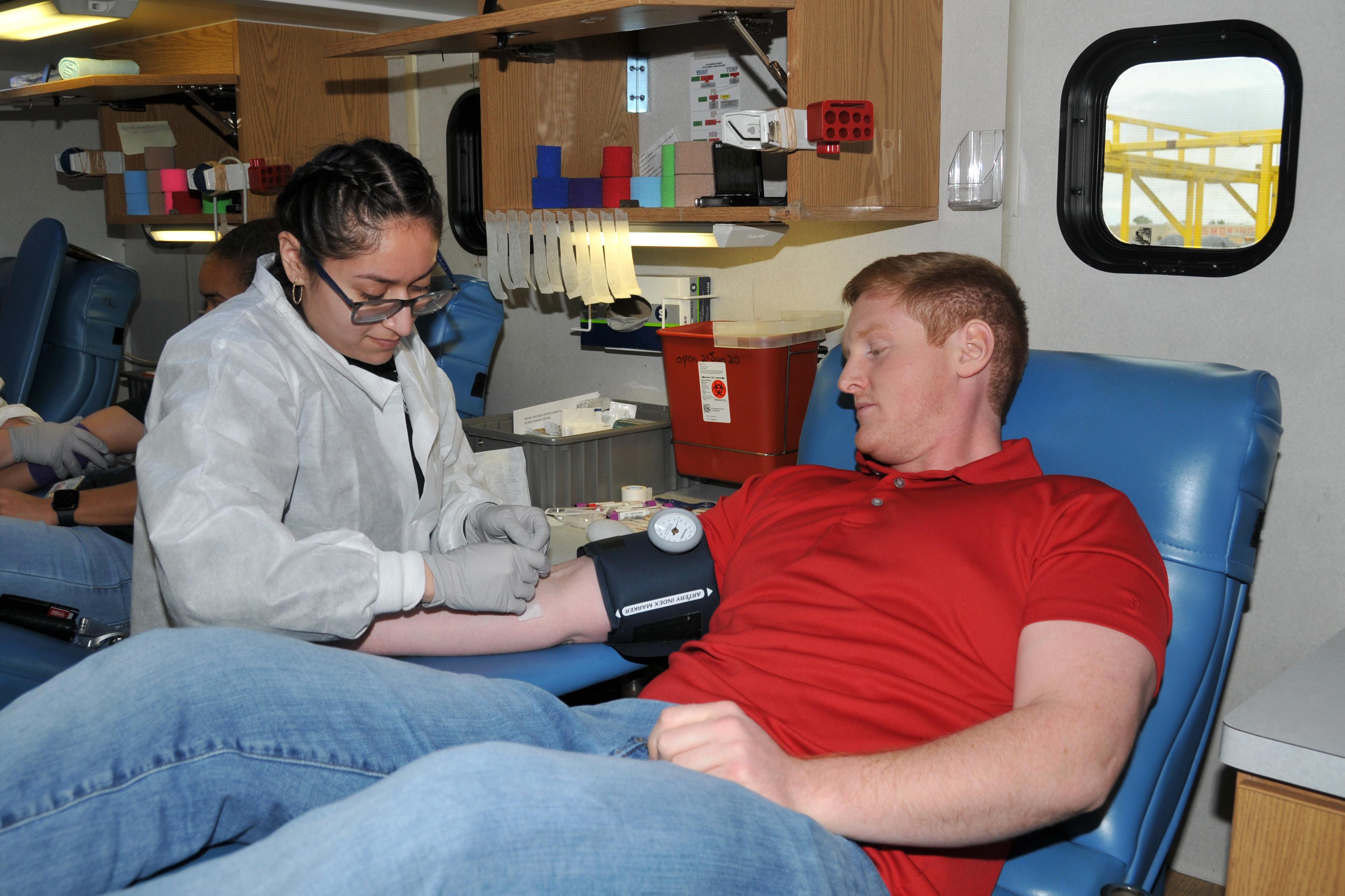 FRC East employee gives blood