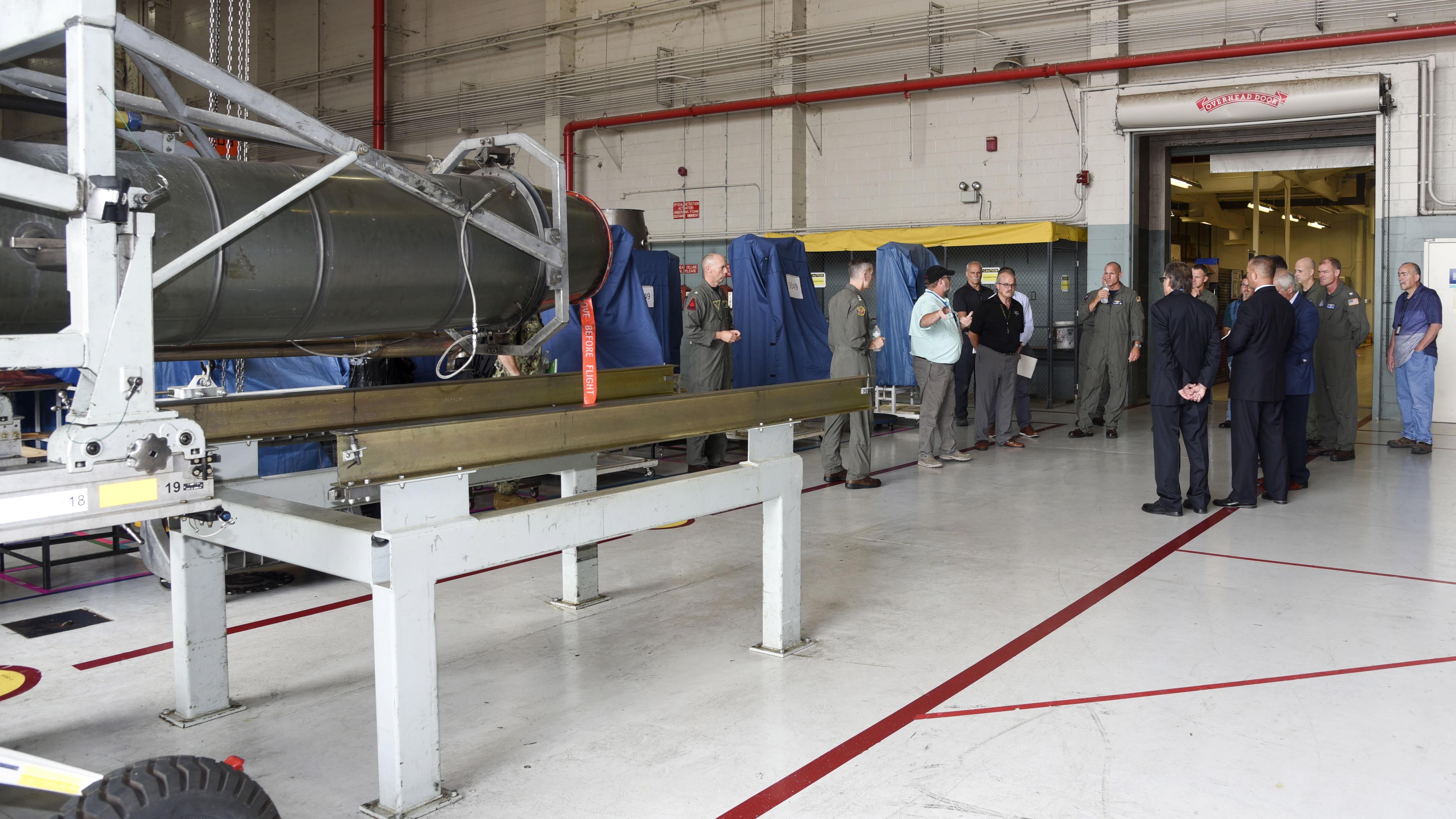Tour group learns about engine program