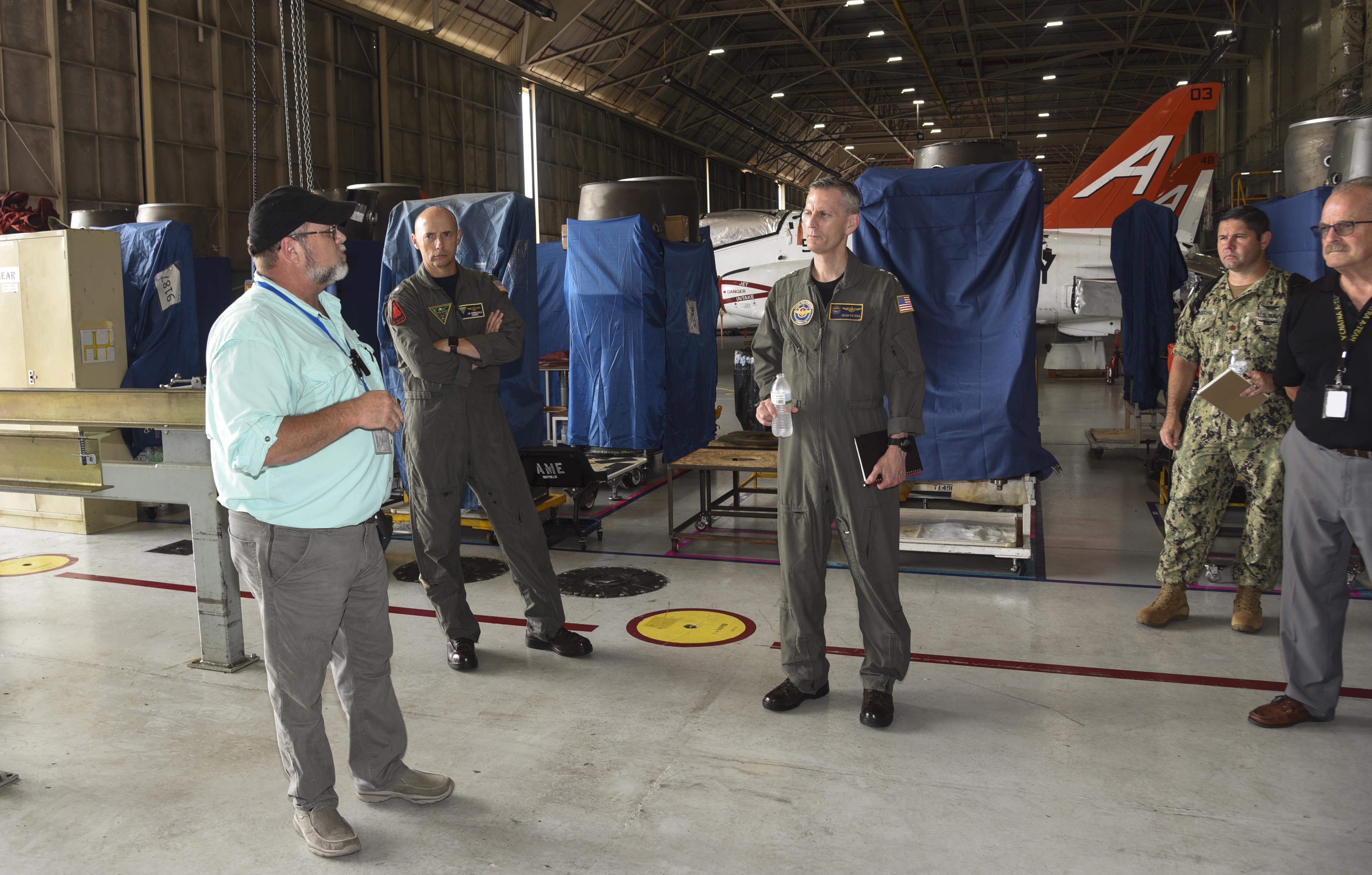 NAVAIR leaders visit production line