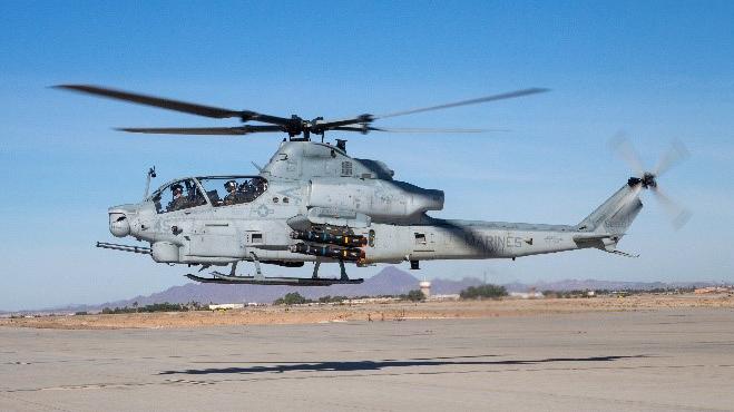 JAGM operational test on AH-1Z in Yuma