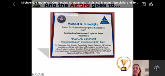 Screenshot of the virtual Simodejka award ceremony