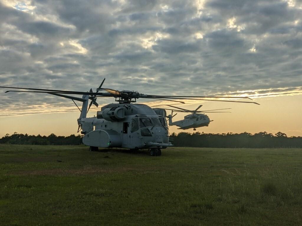 CH-53K during pre-IOT&E training