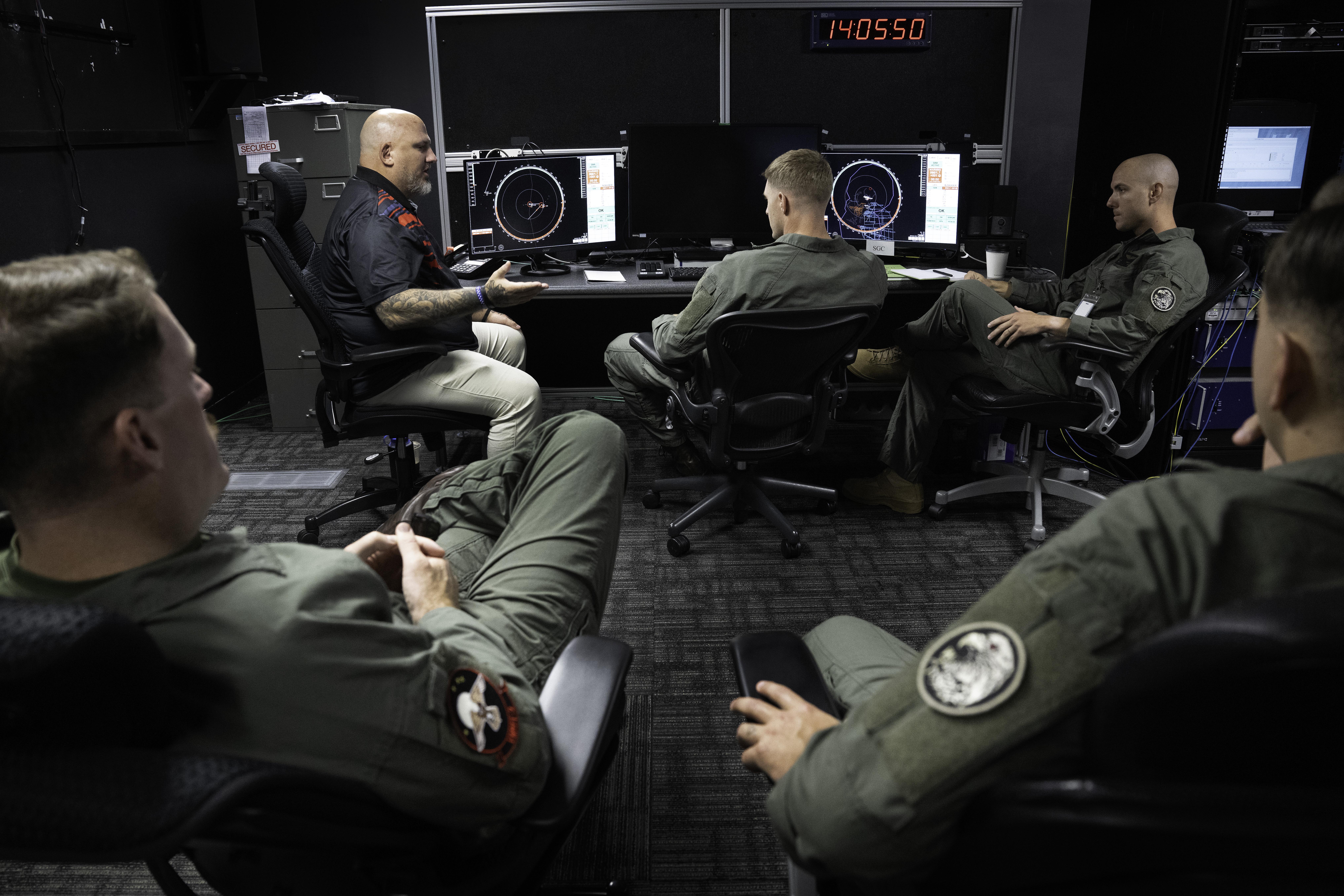 Navy engineers train Marine Corps unmanned air vehicle operators on how to use Guardian, a ground-based detect and avoid system.