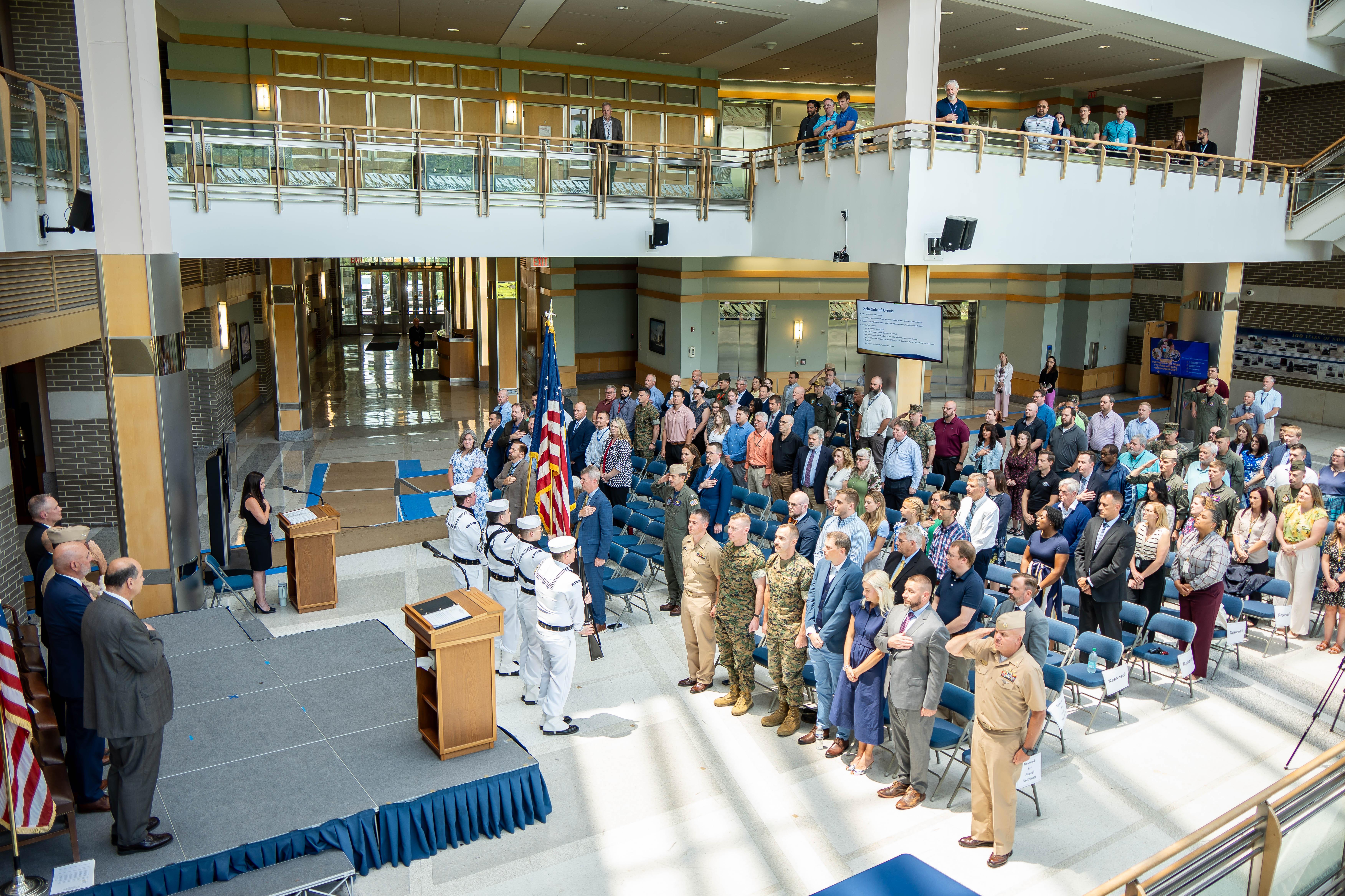 Full room view of 25th annual Commander's Awards
