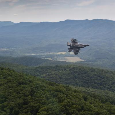 F-35C low level flight over  West Virginia