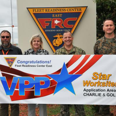 Group photo with VPP banner