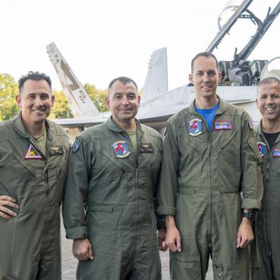VX-23 airborne change of command