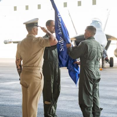 VX-23 airborne change of command