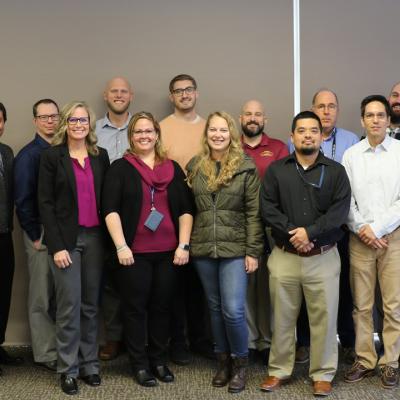 NAWCWD Project Management 101 graduates posed after a Dec. 3 ceremony. 