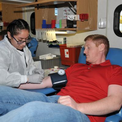 FRC East employee gives blood