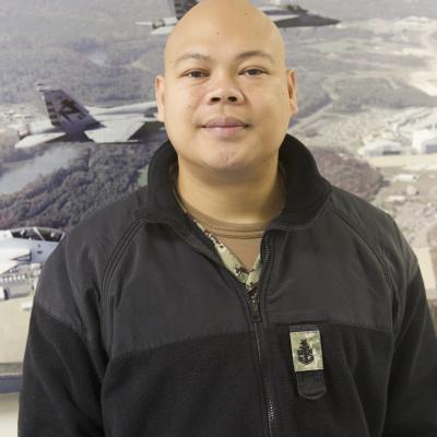 Aviation Machinist’s Mate Senior Chief Petty Officer Markisaac Bugarin, VX-23’s Maintenance Chief of the Year for 2019