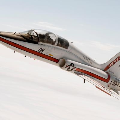 The U.S. Naval Test Pilot School operates 10 T-38 Talon twin-engined supersonic trainers as part of its fleet training test pilots from around the world.