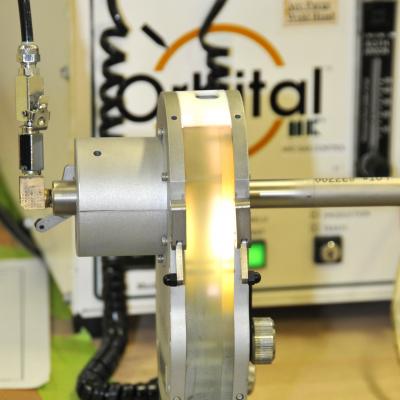 Orbital welder in process