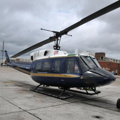 H-1 helicopter after depot maintenance overhaul at FRCE.