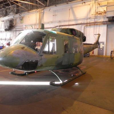 H-1 helicopter when it arrived for overhaul in August 2016.