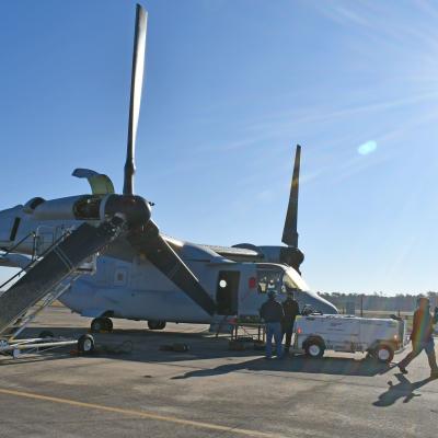 V-22 Osprey on flight line