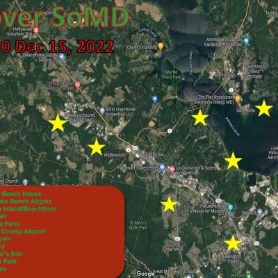 A map depicting Adm. Claus' pre-deployment reconnaissance mission ahead of an annual operation planned Dec. 24.