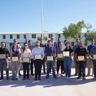 ESDP Fall 2022 graduates in China Lake pose for photo