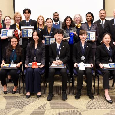 Award winners from the 2024 New Jersey Southern Junior Science and Humanities Symposium